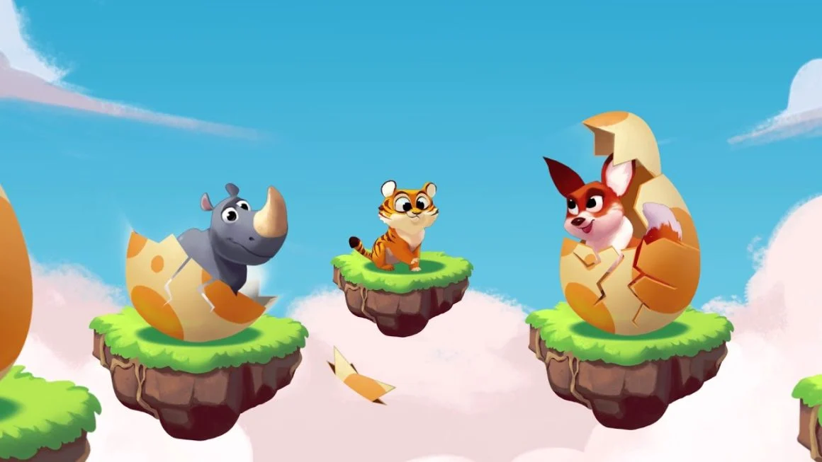 Coin Master pets guide featuring Foxy, Tiger, and Rhino